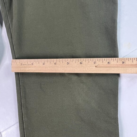 Swet Tailor Pants Men's 33x30* Slim Straight Green Stretch Chinos Tag 32x32 - Picture 13 of 16